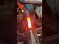 Very cool, the process of polishing a hunting knife using banana tree media 🔥 #blacksmith #welding