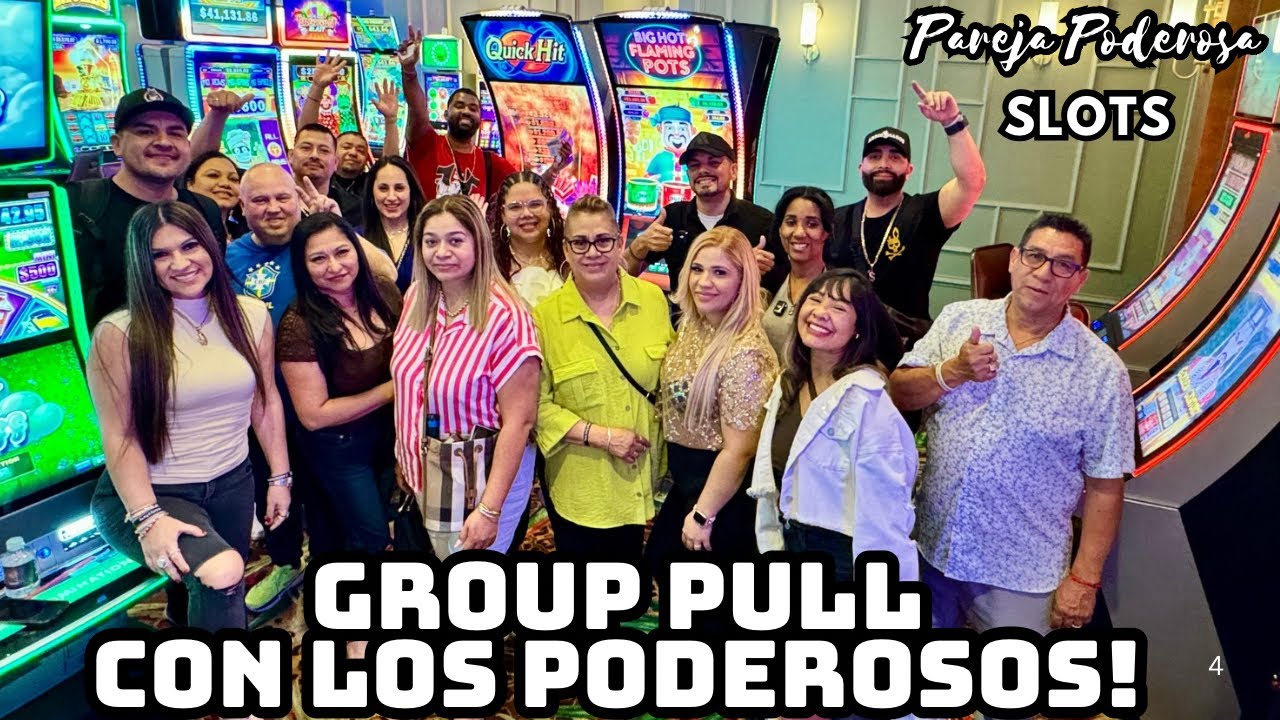 🚨GANAMOS 2 JACKPOTS🚨 GROUP PULL CON LOS PODEROSOS EN EL CORTEZ EN LAS VEGAS 🤑🎰