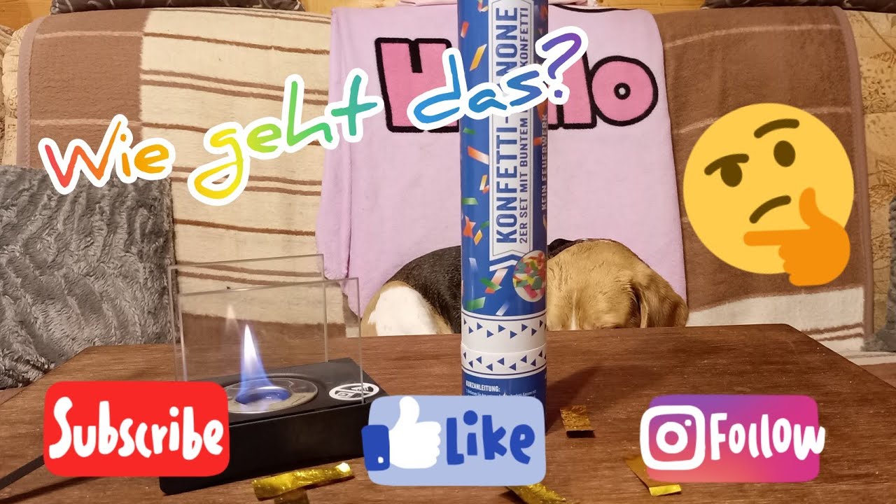 Konfetti Kanone - zerlegt