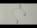 How to tie two fishing hooks to a fishing line