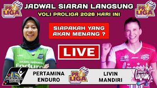 Jadwal Proliga 2026 - Jakarta Pertamina Enduro vs Jakarta Livin Mandiri - Klasemen Proliga 2026