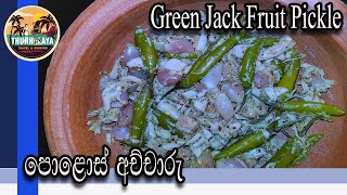 Jackfruit Pickle | Polos Achcharu |  Recipe by ThUnHeLaYa (with English Subtitles) | පොළොස් අච්චාරු