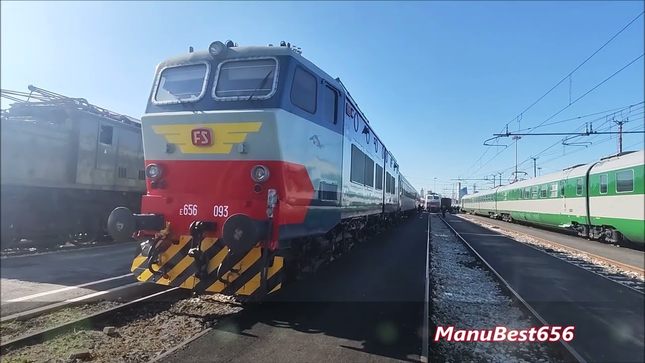 VISITA INTERNA E SPIEGAZIONE FUNZIONAMENTO DELLA LOCOMOTIVA E656.093 DI FONDAZIONE FS!
