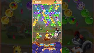 Bubble Pop Forest Rescue Level 145 no booster [Gameplay Walkthrough] optimized for smartphones