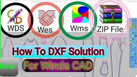 How To Winda cad DXF open solution & DXF File Make Tutorial