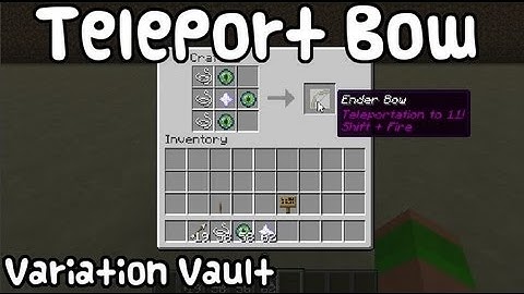 Minecraft Bukkit Plugin - Teleport Bow - Fire Arrows to Teleport!