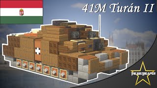 Minecraft WWII Build Tutorial: 41M Turán II