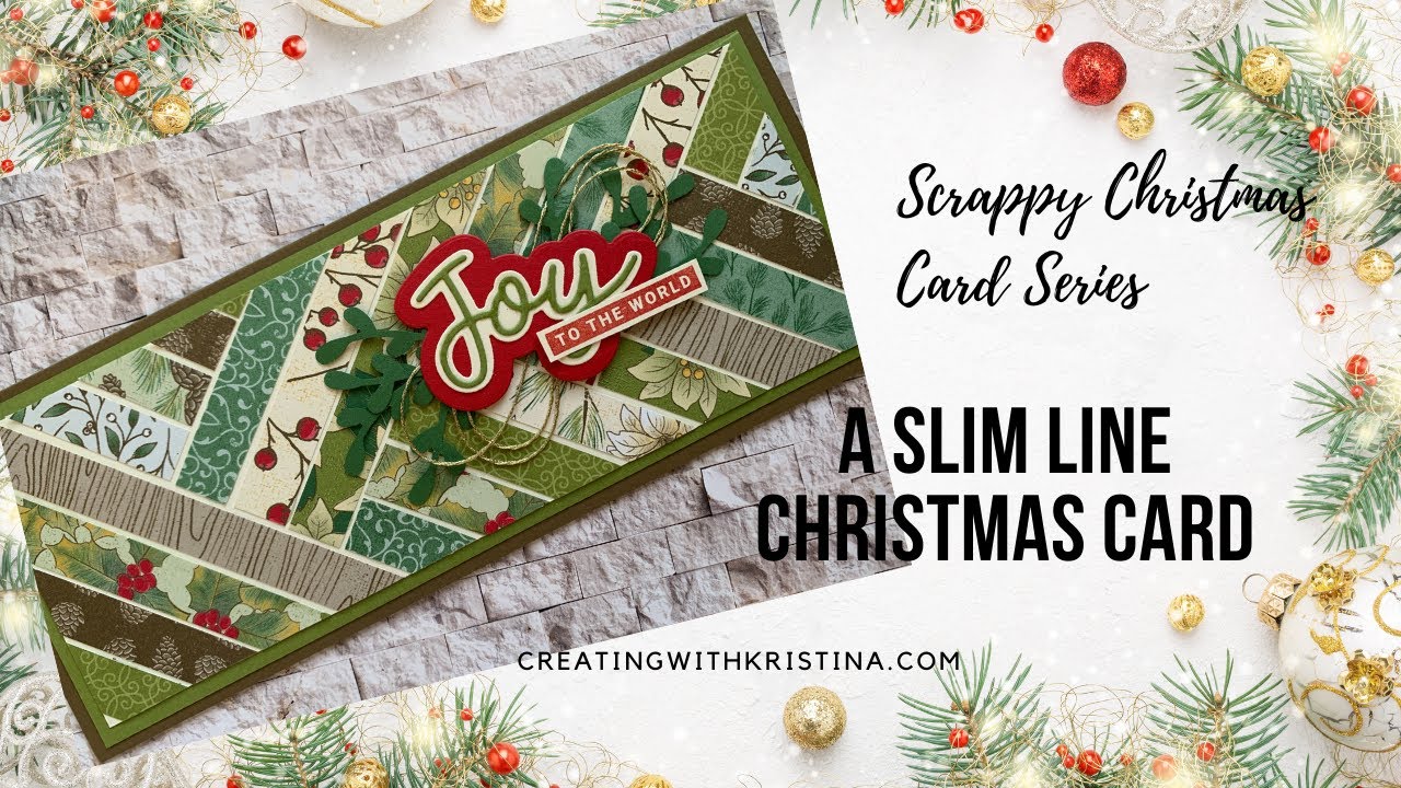 Scrappy Christmas Slime Line Card