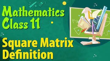 Square Matrix Definition - Types of Matrices - Matrices Class 11 - Class 11 Mathematics