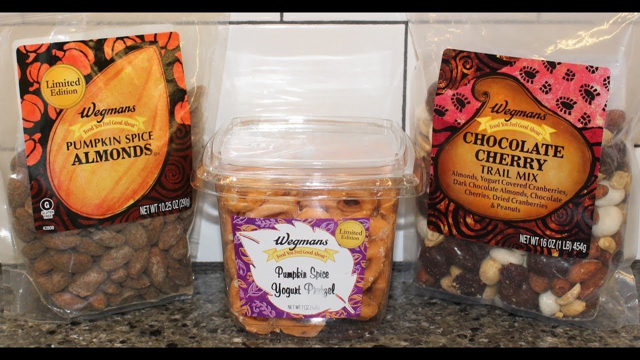 Wegmans Pumpkin Spice Almonds, Pumpkin Spice Yogurt Pretzel