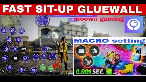 FAST SIT-UP GLOOWALL MACRO 😈MOOWII GAMING#tondergamer#amitbhai#ajjubhai #viralvideo#search#freefire