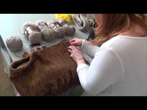 How to Make a Ralph Lauren Fringed Scarf on Addi Express King Size Knitting Machine