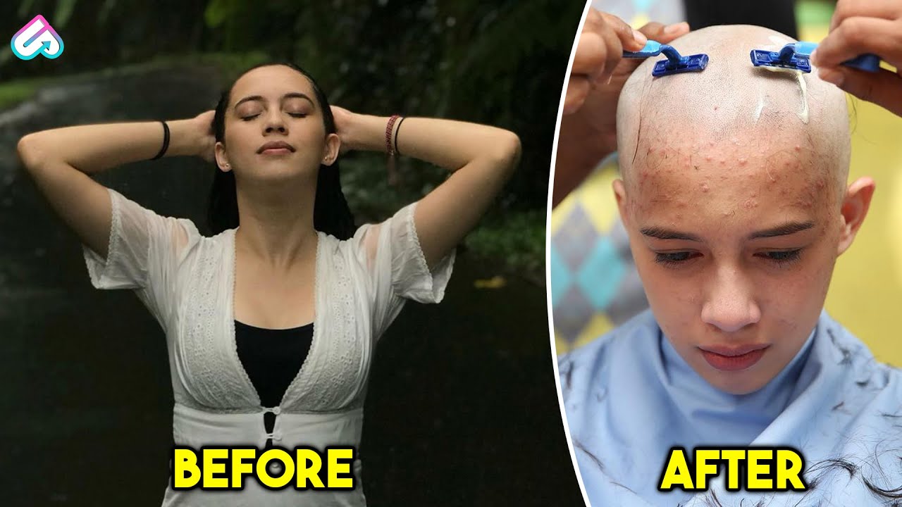 RELA DIGUNDUL DEMI CUAN! 8 Artis Cantik Indonesia Yang Pernah Tampil Botak | Artis Potong Rambut