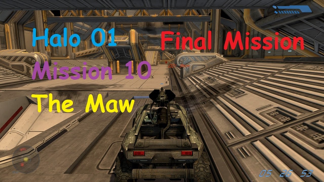 Halo 01 Combat Evolved - Mission 10 - The Maw | Last Mission | Ending ...