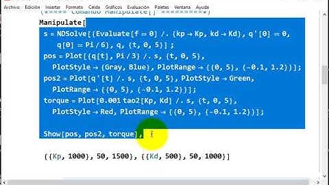 Control PD+G péndulo 1gdl EFD