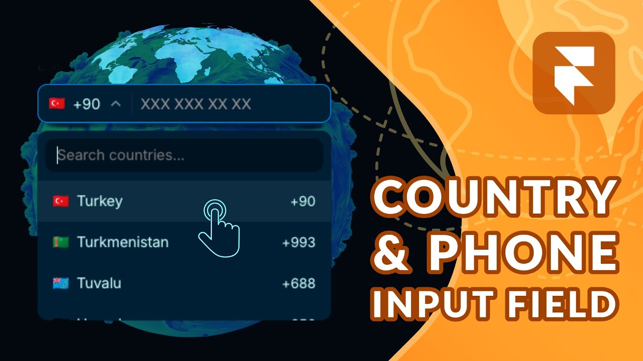 Adding Country Adding Country & Phone Input Fields to Forms in Framer - YouTube