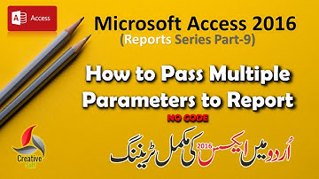 Access Reports Made Easy: How to pass Multiple Parameters to Access Report