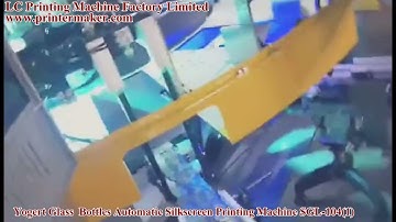 Yogert Glass  Bottles Automatic Silkscreen Printing Machine SGL-104