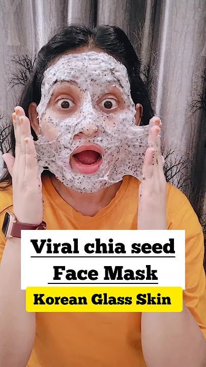 Viral Tik Tok Chia Seed FaceMask For Instant Glow #shorts #tiktok #viral #chiaseeds #facemask #trend