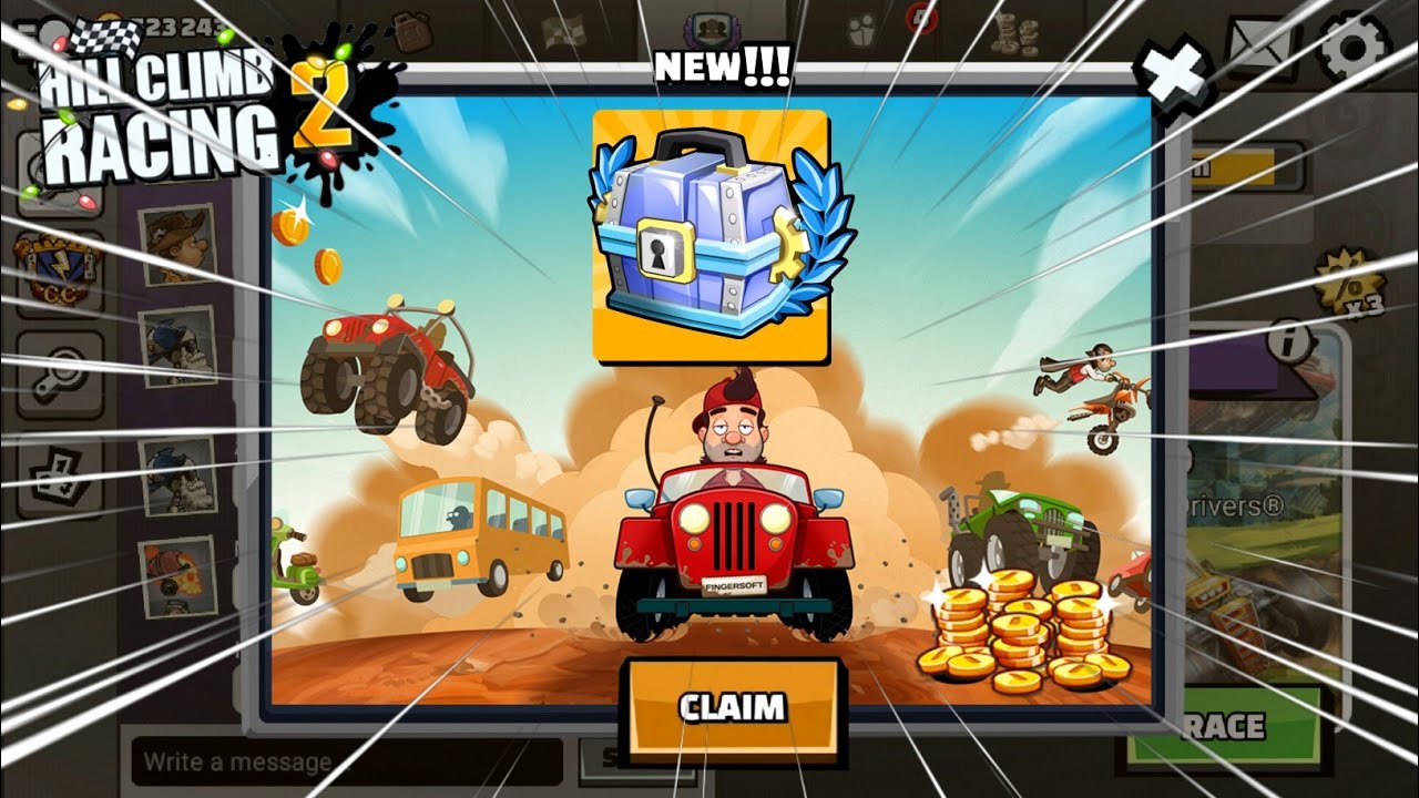 New ! Free Legendary Chest Hill Climb Racing 2 YouTube