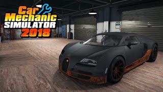 Bugatti Veyron Super Sport Restoration - Car Mechanic Simulator 2018 screenshot 4