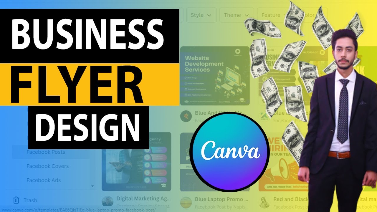 How To Create A Business Flyer On Canva l Canva Flyer Design - YouTube