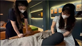 [4K FULL VERSION] Fantastic 4 hands service at Vietnam VIP massage barbershop 베트남 VIP 마사지 이발소