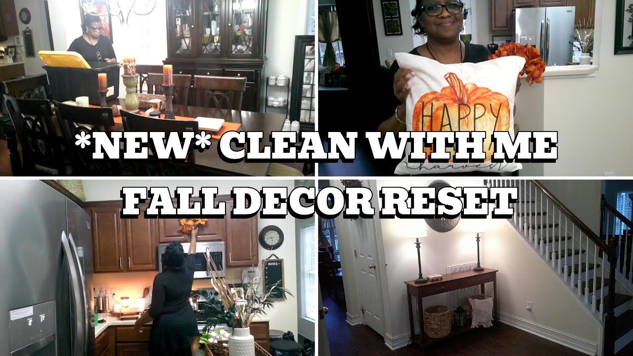 *NEW* Clean With Me Fall Decor Reset 🎄Christmas Video Coming Soon