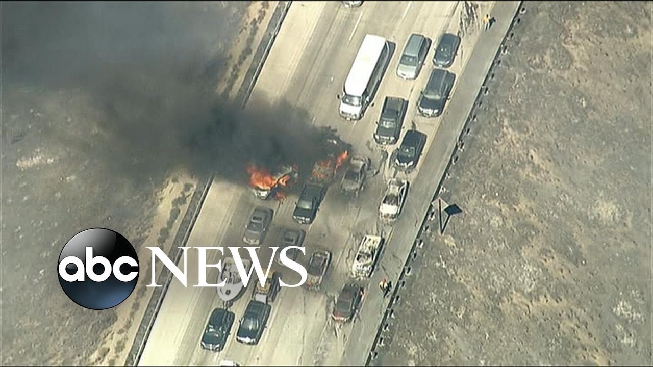 Hundreds Trapped as California Wildfire Jumps Highway