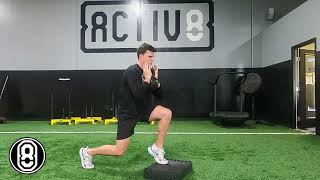 Activ8 | Elevated Split Squat Soleus Raises