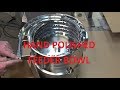 Hand polished vibratory feeder bowl satisfying robot feeding concepts inc