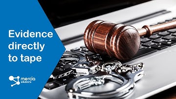 Using object storage to archive digital evidence directly to tape