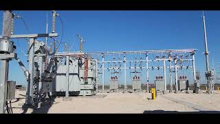 138 kV High Voltage Substation Walk