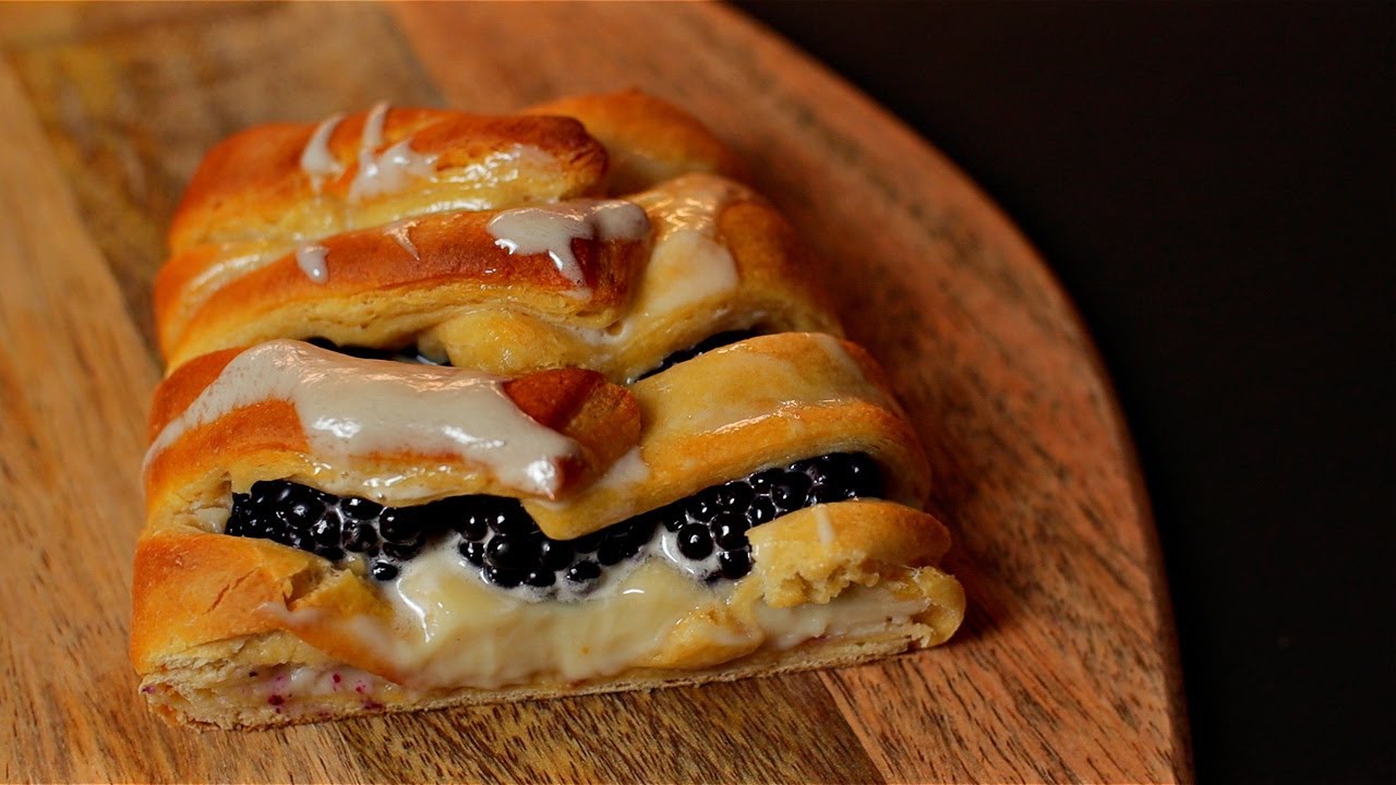 Blackberry Cream Cheese Danish YouTube