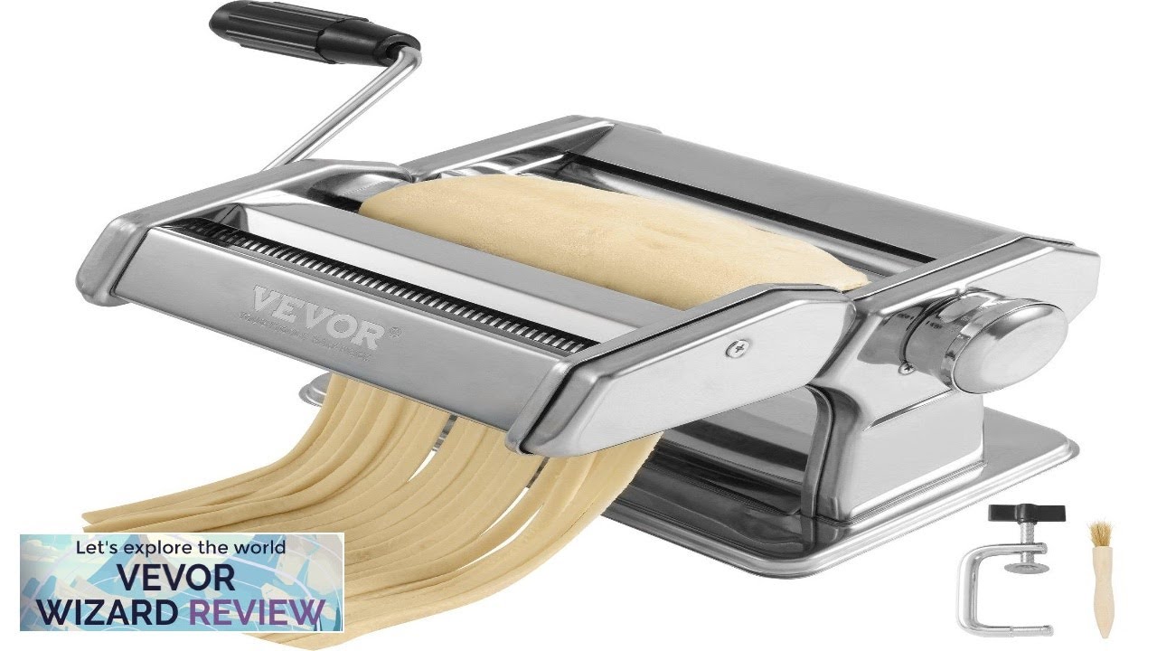 VEVOR Pasta Maker Machine 9 Adjustable Thickness Settings Noodles Maker Stainless Steel Review