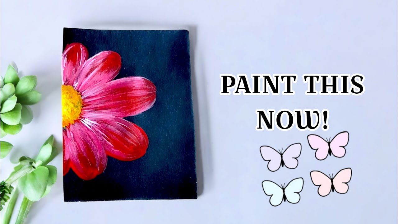Wow! Easy Daisy Painting for Beginners - artpage20