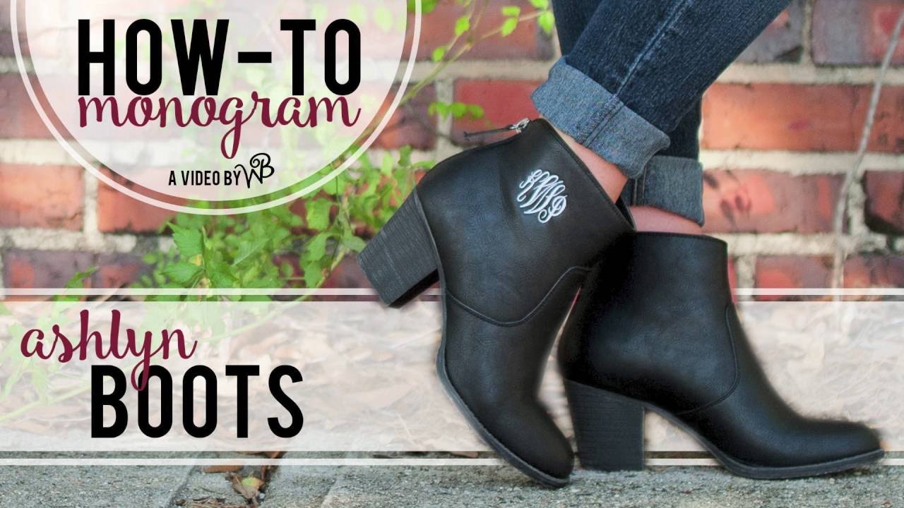 monogram boots