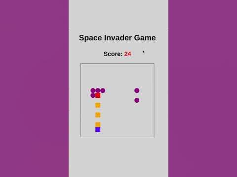 Space Invader Game using JavaScript - YouTube