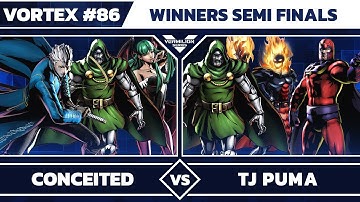 [Vortex #86] Conceited vs Tj Puma - Winners Semi Finals - Ultimate Marvel vs Capcom 3