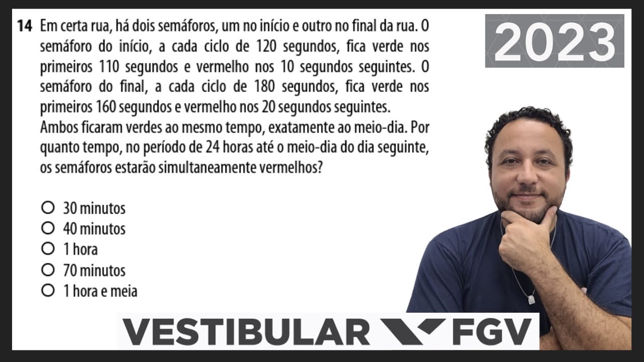 VESTIBULAR FGV 2023 - ADMINISTRAÇÃO - QUESTÃO 14 - MATEMÁTICA