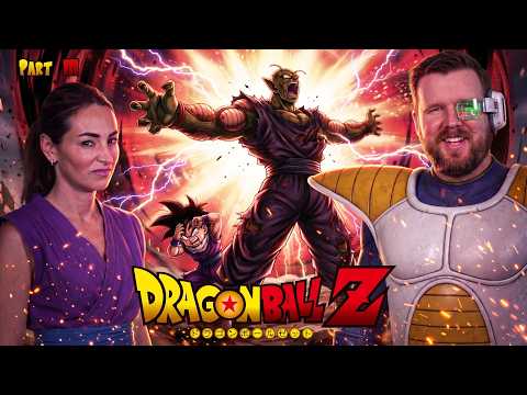 My wife REACTS to DRAGON BALL Z for the FIRST Time || Part 3 - Piccolo's Sacrifice & Goku Arrives!