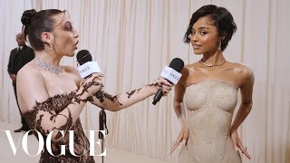 Tyla Embodies An Hourglass At The Met Met Gala 2024 With Emma Chamberlain