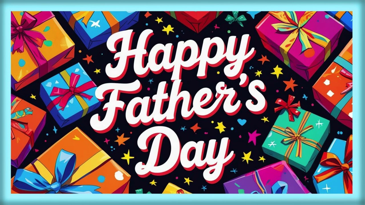 Happy Fathers Day with Gift Boxes - TV Art - 4K - Screensaver - Wallpaper - Frame Art