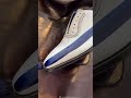 Coloring white shoes with hand-peeled blue paint #youtubeshorts #trending