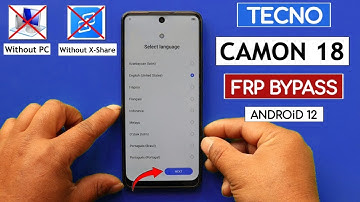 Tecno Camon 18 Android 12 Frp Bypass/ Unlock Without PC | Without XShare Transfer Method 2024