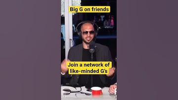 Big G on friends #andrewtate #tate #motivation #mindset #network #team #squad