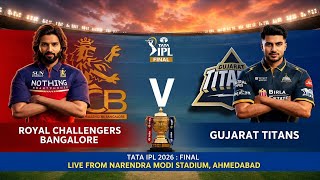 RCB VS GT FINAL OF IPL 2026...🔥 (LAST OVER THRILLER 🥶) FINAL MATCH PREDICTION...🤔