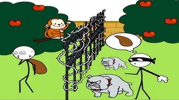 Thief Legend Puzzle Game - Funny Stickman Brain Puzzle Game - All New Update Levels 1-40 Answers  HD