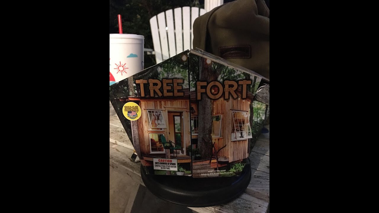 Tree Fort fountain firework YouTube