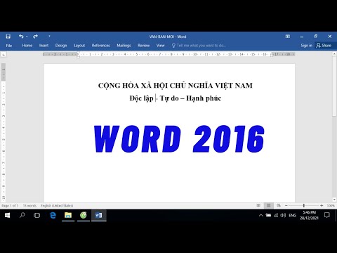 Hướng dẫn sử dụng Word 2016 – Dành cho người mới
